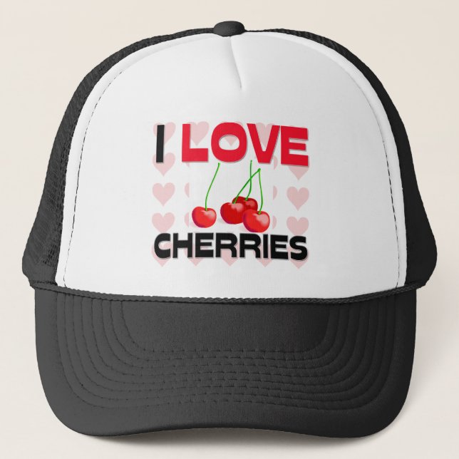 Casquette J'aime des cerises (Devant)