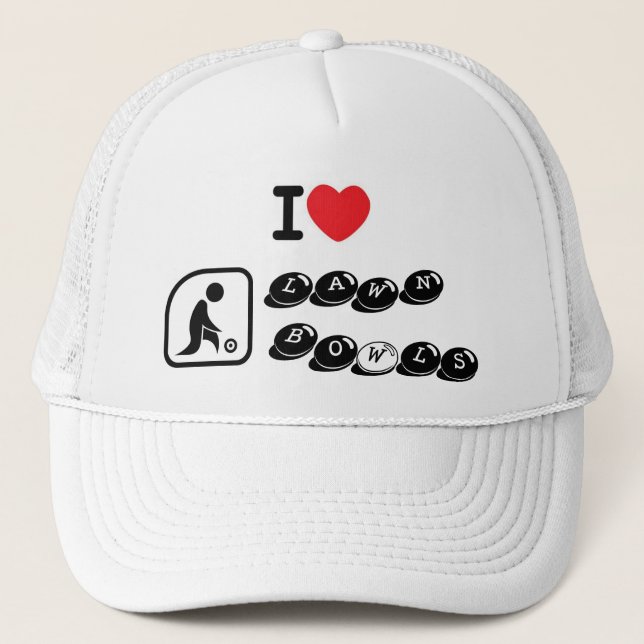 Casquette J'aime des cuvettes de pelouse (Devant)