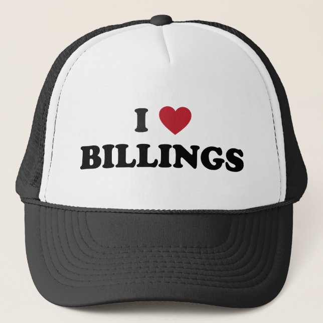 Casquette J'aime des facturations Montana (Devant)