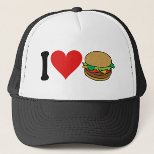 Casquette J'aime des hamburgers *