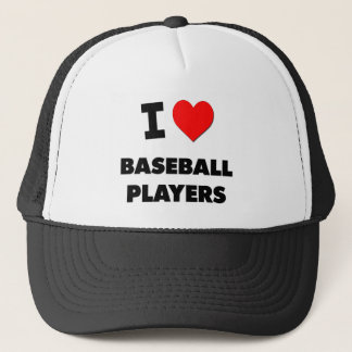 Casquette J'aime des joueurs de baseball