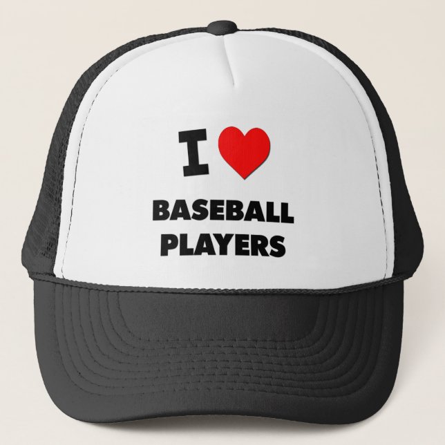 Casquette J'aime des joueurs de baseball (Devant)