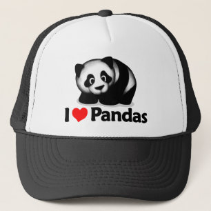Casquette J'aime des pandas