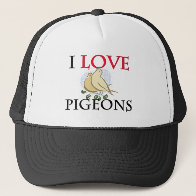 Casquette J'aime des pigeons (Devant)