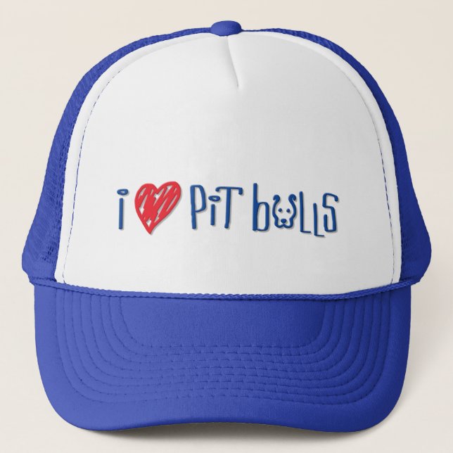 Casquette J'aime des pitbulls (Devant)