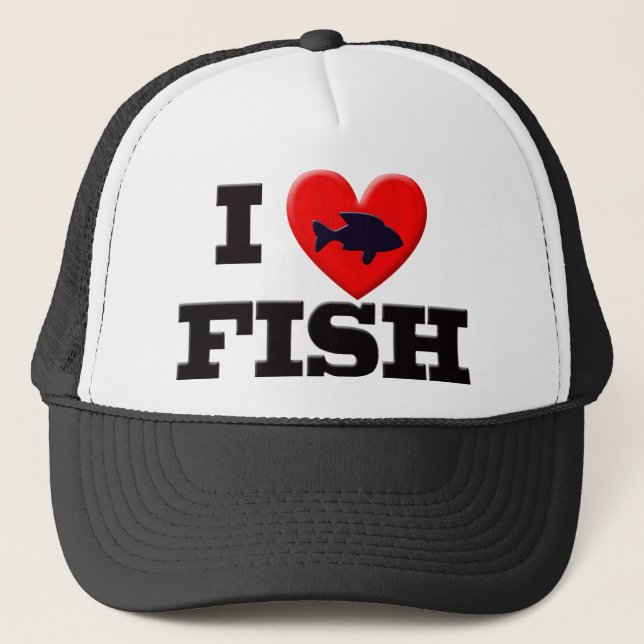 CASQUETTE J'AIME DES POISSONS (Devant)