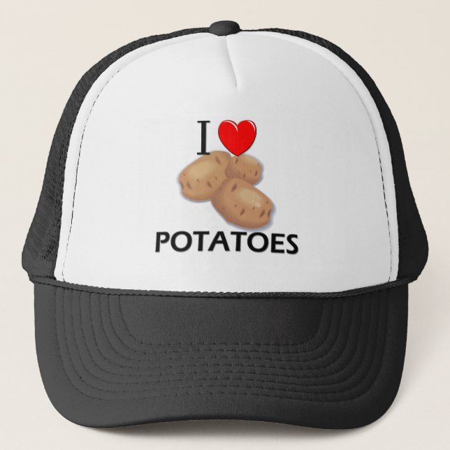 Casquette J'aime des pommes de terre (Devant)