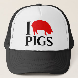 Casquette J'aime des porcs