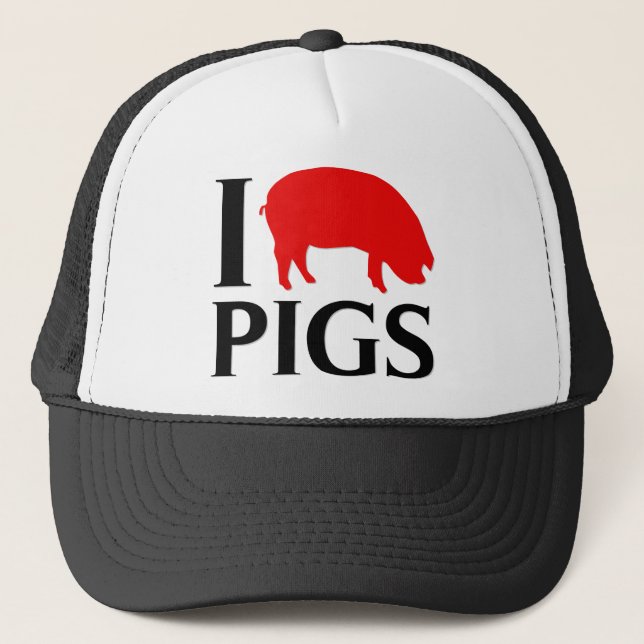 Casquette J'aime des porcs (Devant)