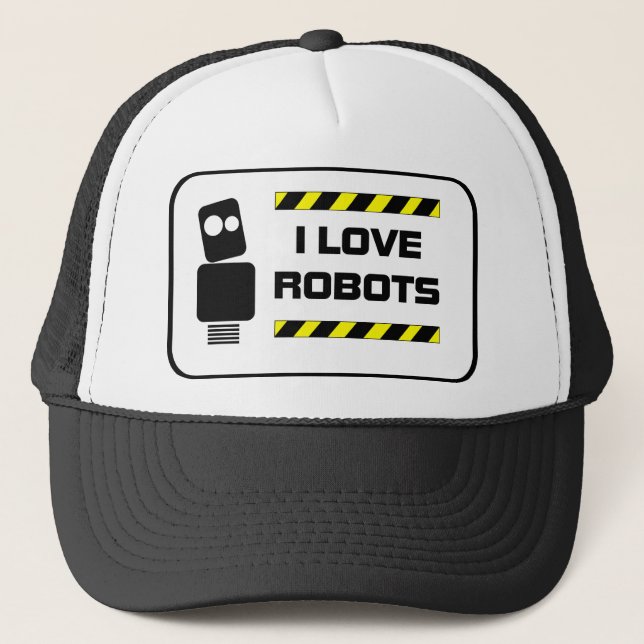 Casquette J'aime des robots (Devant)