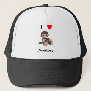 Casquette J'aime des singes