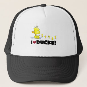 Casquette J'aime des T-shirts et des cadeaux de canards