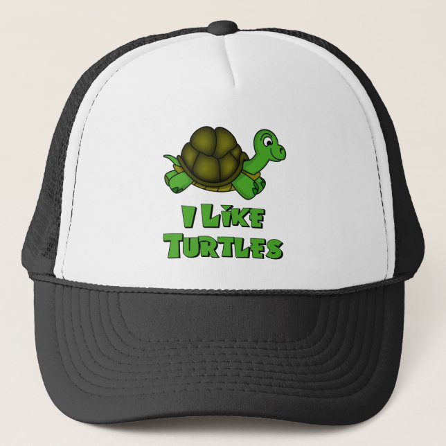 Casquette J'aime des tortues (Devant)