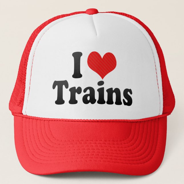 Casquette J'aime des trains (Devant)