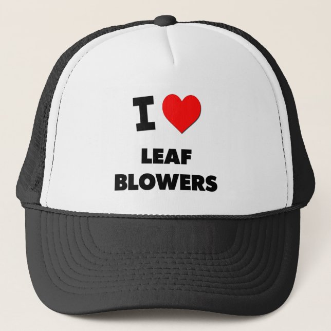 Casquette J'aime des ventilateurs de feuille (Devant)
