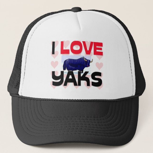 Casquette J'aime des yaks (Devant)