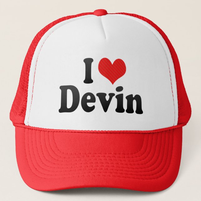 Casquette J'aime Devin (Devant)