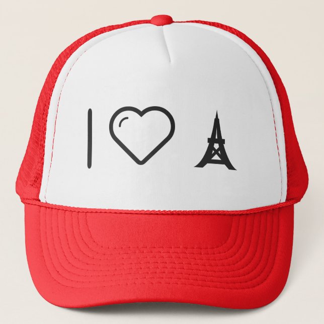 Casquette J'aime Eiffels (Devant)