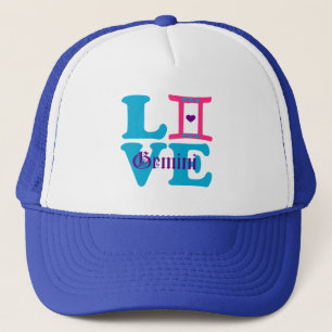 Casquette ♊ J'Aime Gemini-Best-Zodiac Signal Élégant
