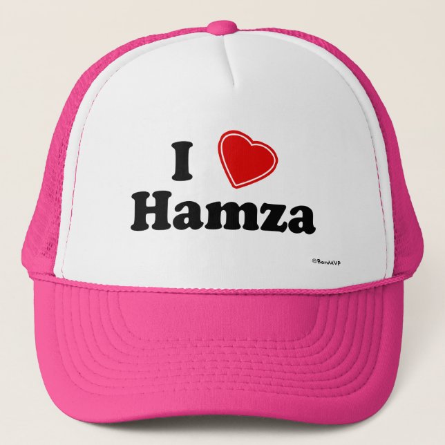 Casquette J'aime Hamza (Devant)