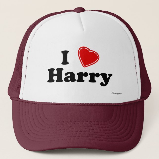 Casquette J'aime Harry (Devant)