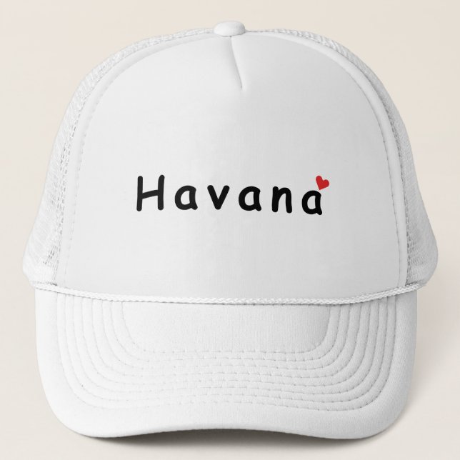 Casquette J'aime Havana Cuba (Devant)