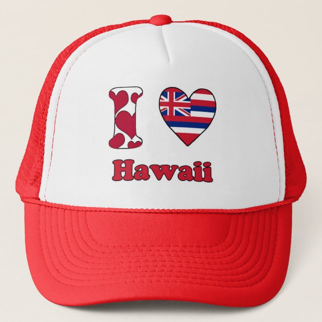 Casquette J'aime Hawaii (Devant)