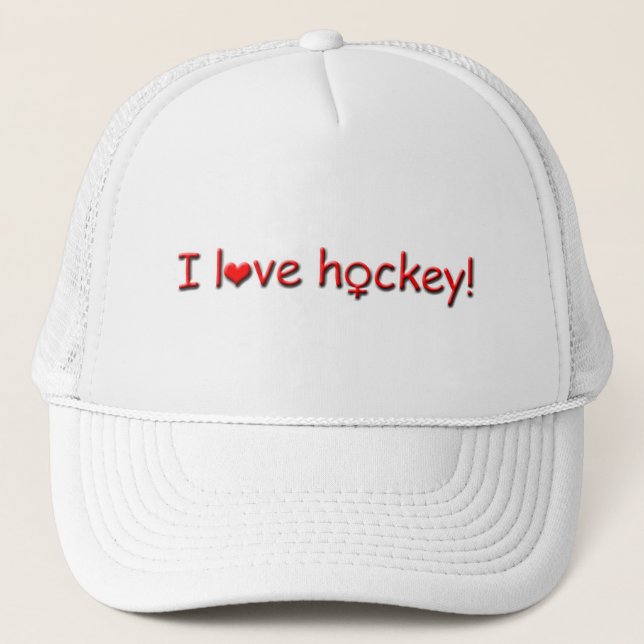 Casquette J'aime hockey-femelle (Devant)