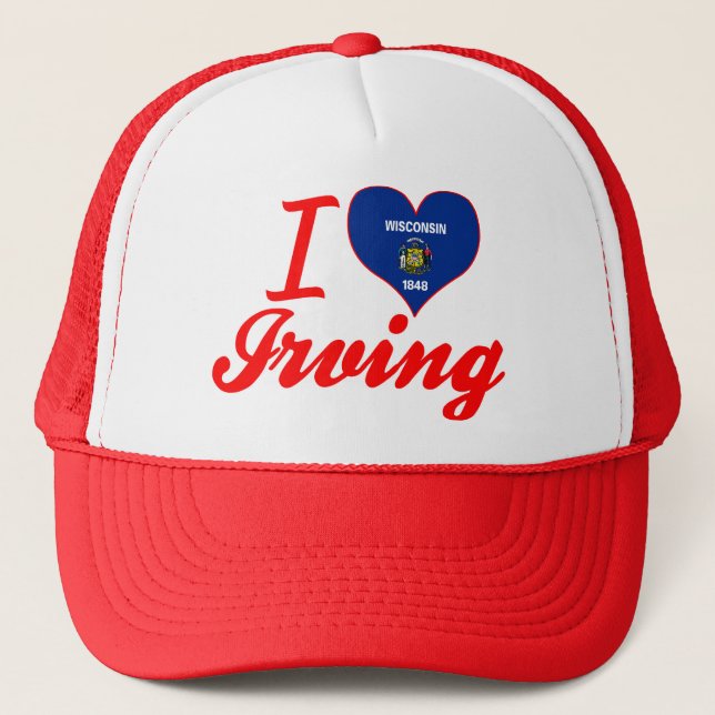 Casquette J'aime Irving, le Wisconsin (Devant)