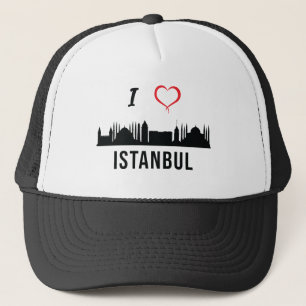 Casquette J'aime Istanbul Skyline Turc Kurde Zazaki