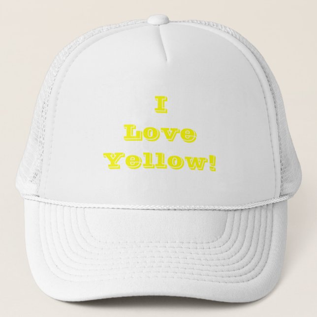 Casquette J'aime Jaune (Devant)