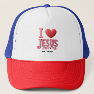 Casquette J'Aime Jésus, Jésus Vous Aime Une Foi Chrétienne
