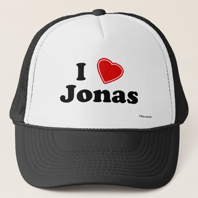 Casquette J'aime Jonas (Devant)
