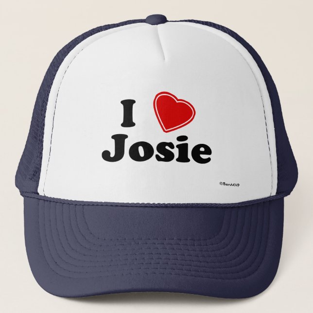 Casquette J'aime Josie (Devant)
