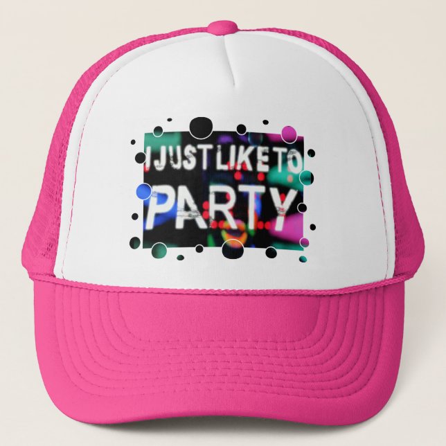 CASQUETTE J'AIME JUSTE À LA PARTIE (Devant)