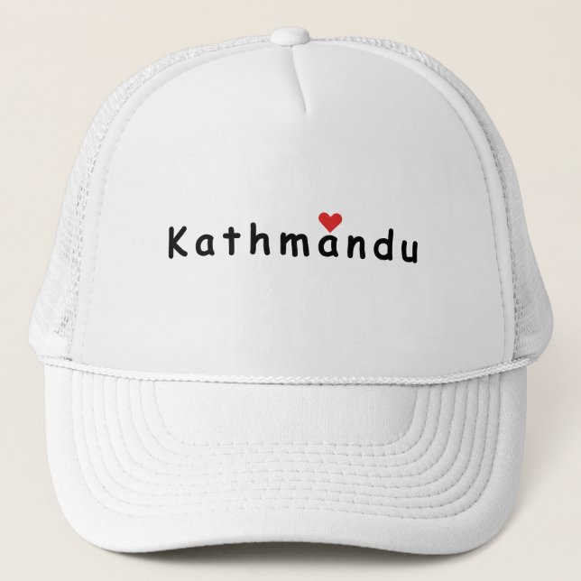 Casquette J'aime Katmandou Népal (Devant)