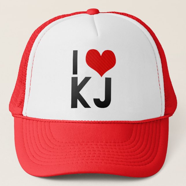 Casquette J'aime kJ (Devant)
