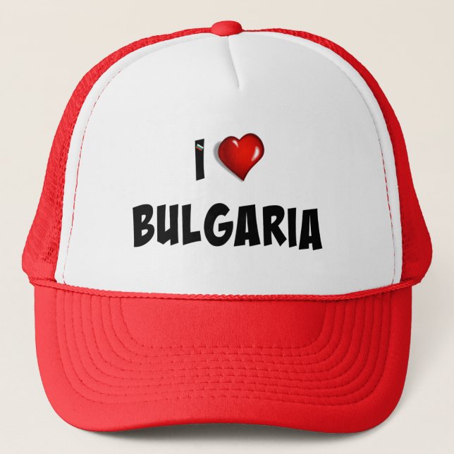 Casquette J'aime la Bulgarie (Devant)
