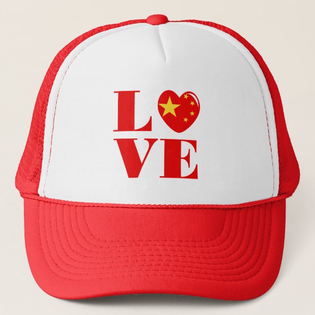 Casquette J'aime la Chine (Devant)