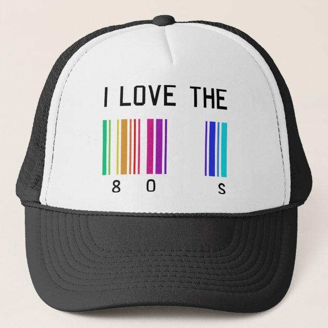 Casquette J'aime la conception 80´s (Devant)