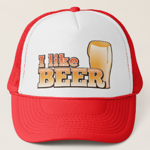Casquette J'AIME la conception de boissons d'alcool de BIÈRE