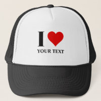 J'aime la coutume J'aime chapeau camionneur