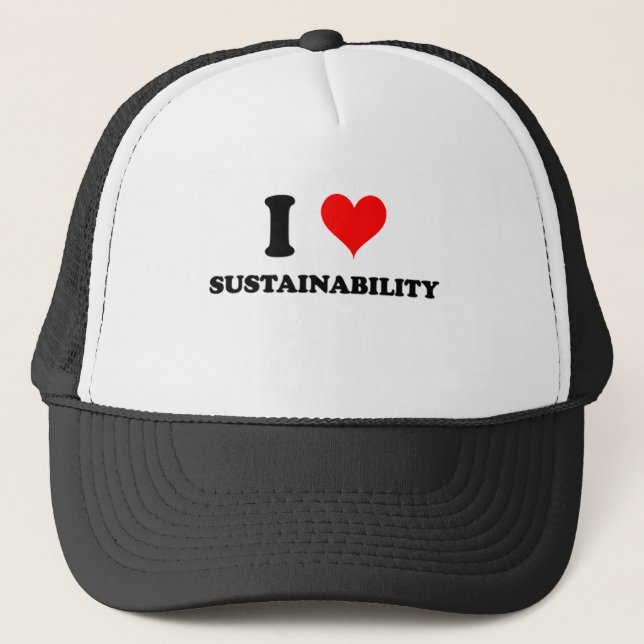 Casquette J'aime la durabilité (Devant)