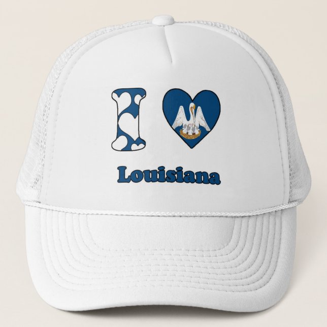 Casquette J'aime la Louisiane (Devant)