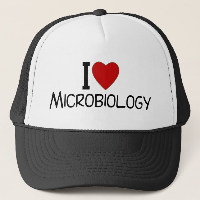 Casquette J'aime la microbiologie (Devant)
