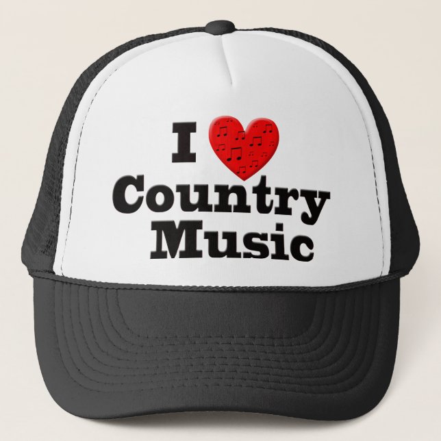Casquette J'aime la musique country (Devant)