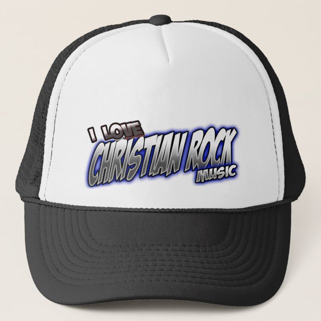 Casquette J'aime la musique rock CHRÉTIENNE (Devant)