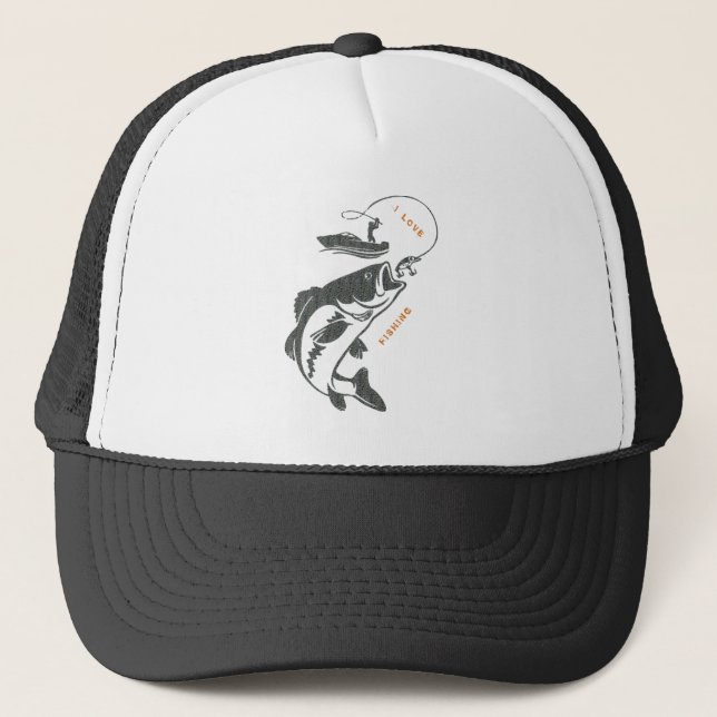 Casquette J'aime la pêche (Devant)