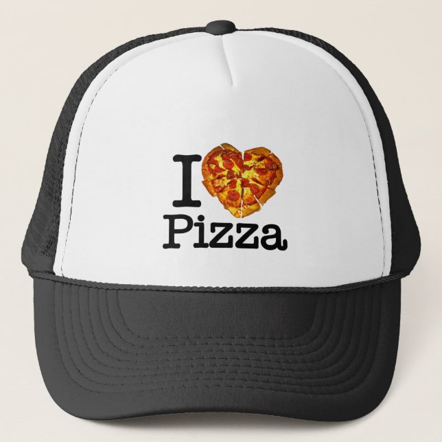 Casquette J'aime la pizza (Devant)