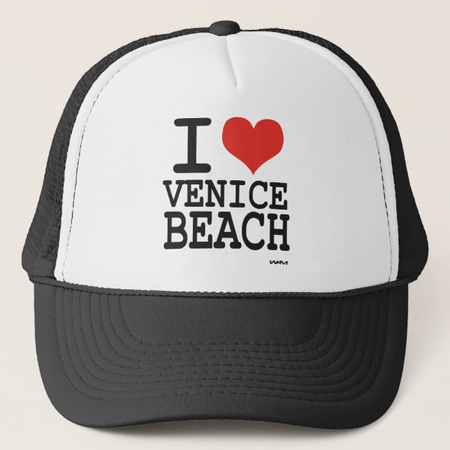 Casquette J'aime la plage de Venise (Devant)